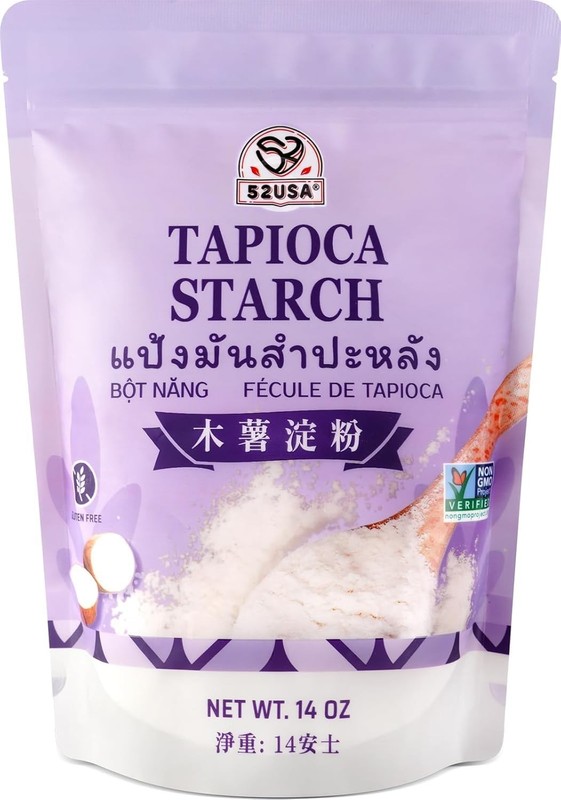 52USA Tapioca Starch, 14oz (397g) | Flour | 14 Ounce (Pack of 1)