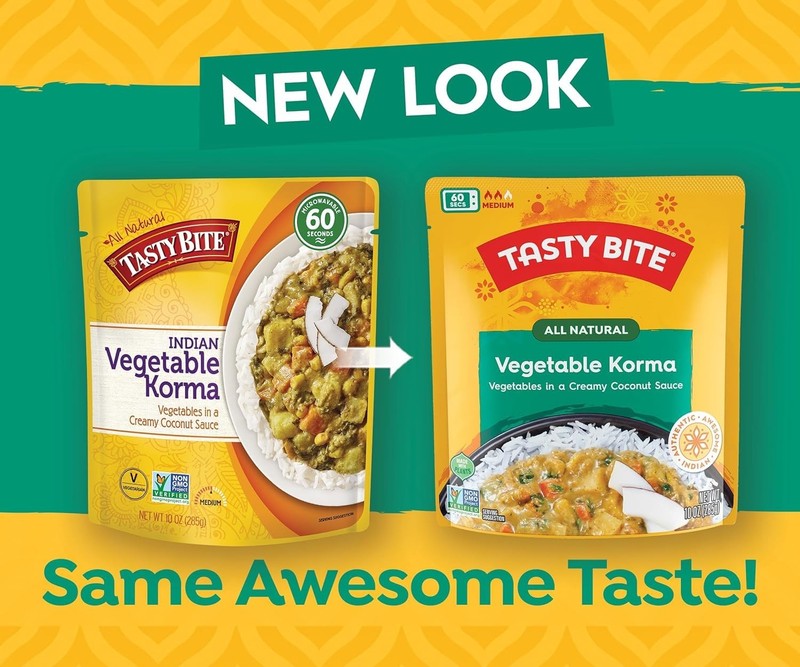 Tasty Bite Vegetable Korma, 10 Ounce, Pack of 6, Ready to Eat, Microwavable E... gallery