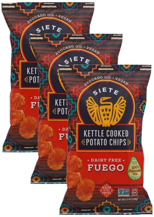 Family Foods Fuego Potato Chips - 5.5oz Bags, Pack of 3 for Optimal Sharing gallery