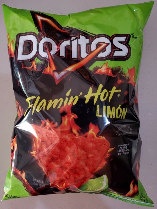 NEW Doritos Flamin’ Hot Limon Nacho Corn Chip Snacks 9.75 oz