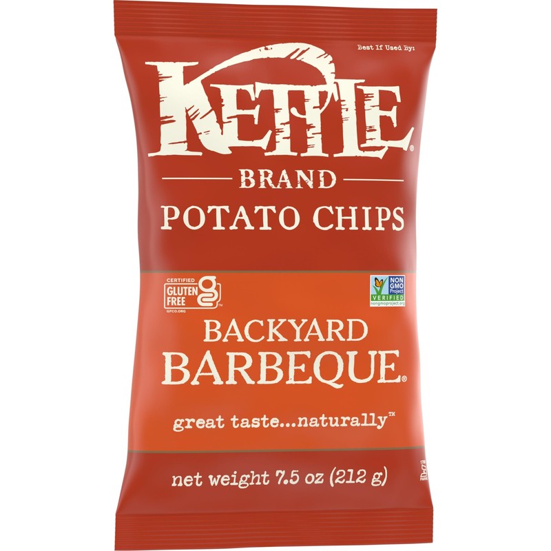 Kettle Brand Backyard Barbeque Smoky BBQ Potato Chips 7.5 Ounce Pack gallery