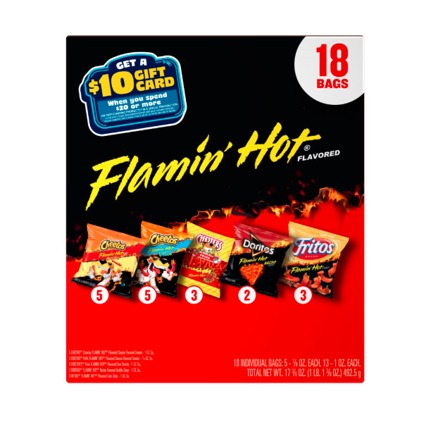 New Frito-Lay Flamin' Hot Mix Variety Pack Snack Chips, 18 Count Multipack New gallery