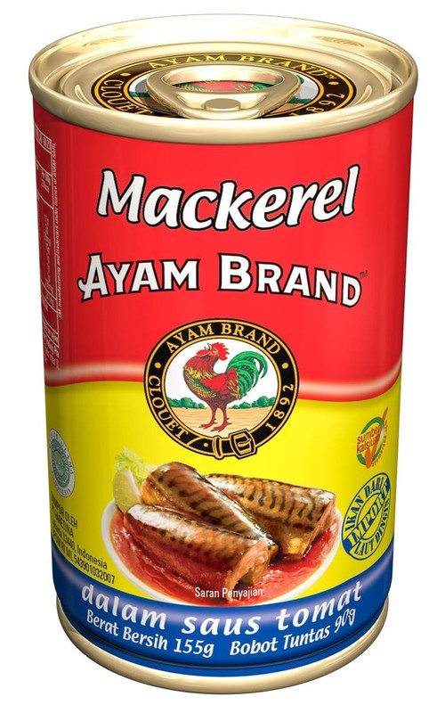 Ayam Brand Sardine in reach 2 types of Tomato/Spicy Sauce 425 G(Mackerel) gallery