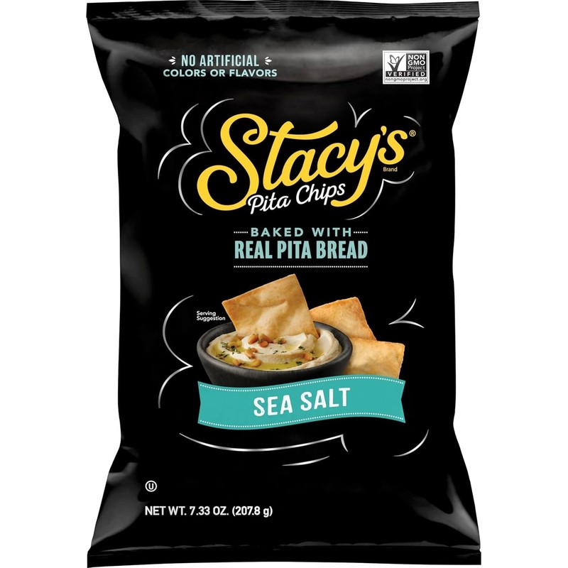 7.33 Oz Stacy's Pita Chips - Crunchy Sea Salt, Perfect for Dips and Gatherings gallery