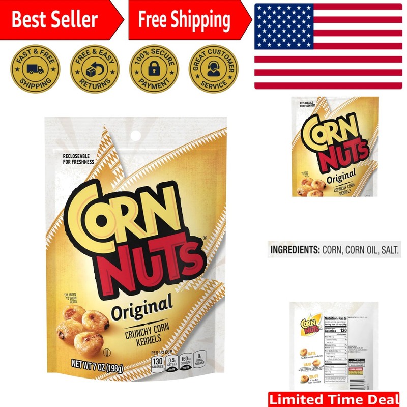 12-Pack Flavored Crunchy Corn Kernels – Perfect Movie Night Snacks