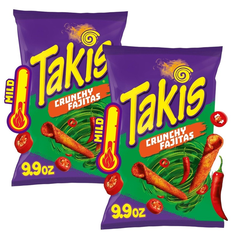 Takis Rolled Tortilla Chips CRUNCHY FAJITAS 9.9 Oz Snacks (2 Bags) gallery