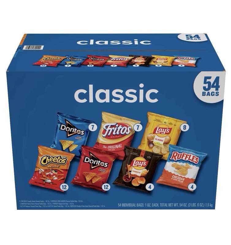 Frito Lay Classic Mix, 1 oz, Variety Pack, 54-count