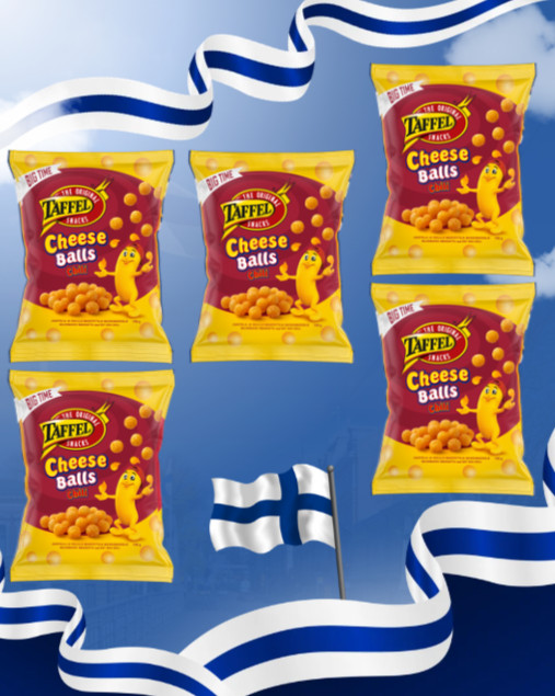 5x Taffel Nacho Cheese Balls Chili 190g | Authentic Finnish Snacks from Finland