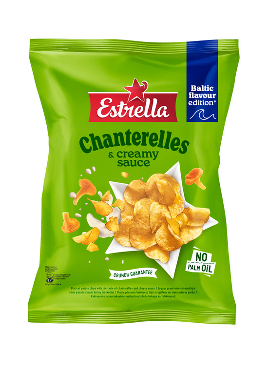 2 ESTRELLA Chanterelles & Creamy Sauce Flavor Potato Chips Snacks NEW 170g 6oz gallery