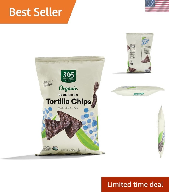 Gourmet Organic Blue Corn Tortilla Chips, 12oz – & Gluten-Free Delight