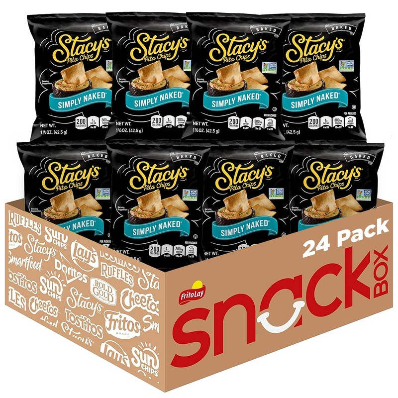 Stacy’s Pita Chips, Simply Naked, 1.5-Ounce Bags (Pack of 24)