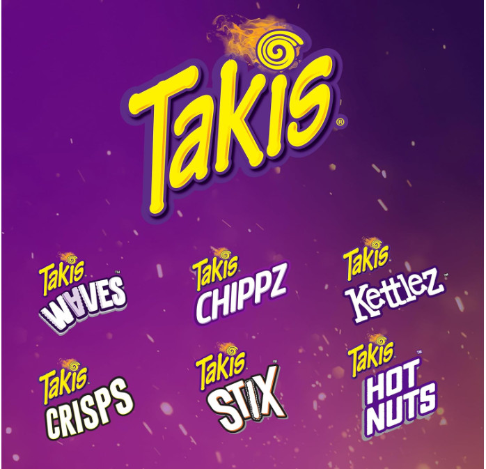 Takis Blue Heat Mini 25-Pack 1.23 oz Bite Size Extreme Spicy Hot Chili Pepper Ro gallery