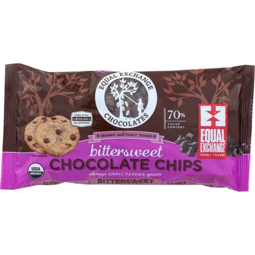Chips Choc Bitterswt Org Case of 12 X 10 Oz By Equal Exchange