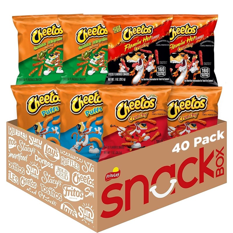 Snack Attack: 40 Count Cheese Variety Pack with Jumbo Puffs & Regional Flavors gallery