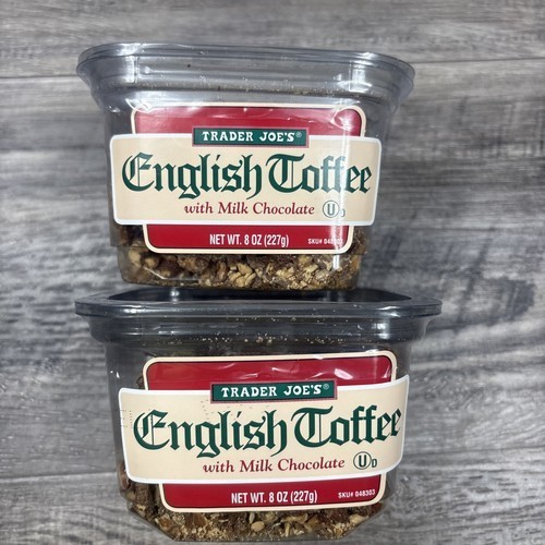 2X Pack Trader Joe’s English Toffee with Milk Chocolate 8 oz each
