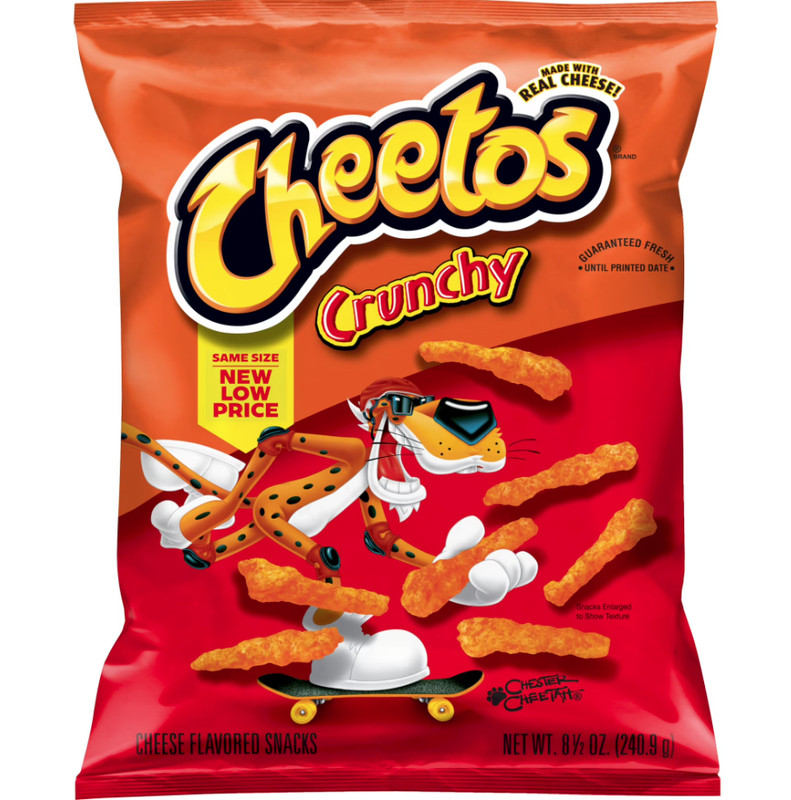 Cheetos Crunchy Cheese Flavored Snack Chips, 8.5 oz Bag