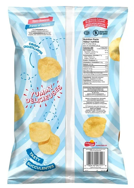 Lay's Lightly Salted Potato Chips, 235g gallery