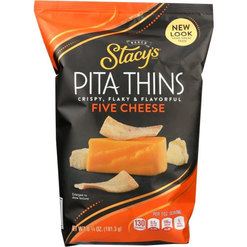 Pita Thins 5 Cheeses 6.75 Oz(Case Of 8) By Stacys Pita Chip