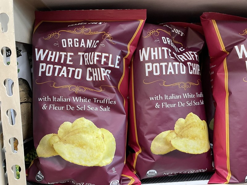 2 Packs Trader Joe's Organic White Truffle Potato Chips 6 oz Each Pack gallery