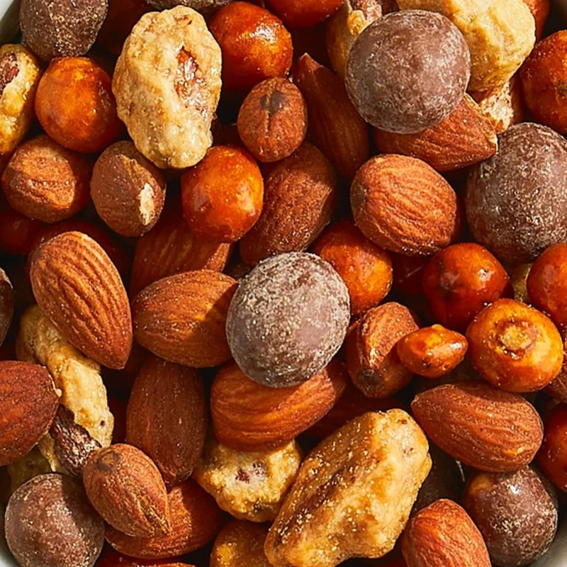 4 POUNDS ENGLISH TOFFEE TRAIL MIX CUSTOM MADE SNACK, PARTY MIX, BULK VALUE BAG