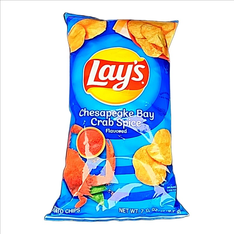 🟡 New Limited Edition Maryland Lays Chesapeake Bay Crab Spice Potato Chips 7.46
