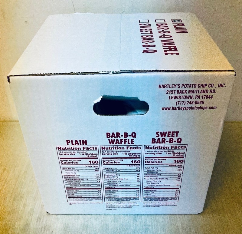 Hartley's Hartleys Potato Chips 3-Bag Plain/Bar-B-Q/Sour Cream-Onion Variety Box gallery
