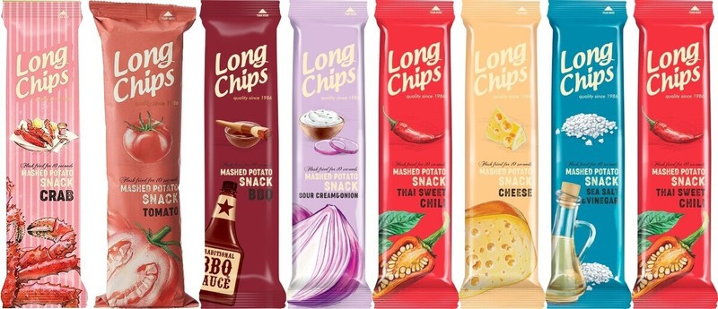 LONG CHIPS Latvian Mashed Potato Snack Multiple Flavours 18-Pack gallery