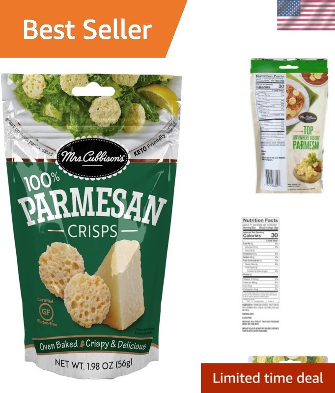 Keto-Friendly Mrs. Cubbison’s Parmesan Cheese Crisps – Perfect for Snacking