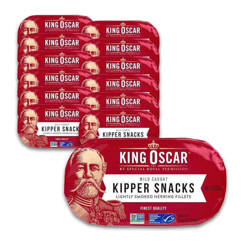 Kipper Snacks, 3.54 Ounce Cans Pack of 12, Lightly Smoked Herring Fillets, Wi... gallery