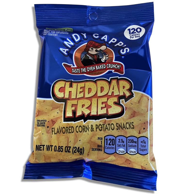 Cheddar Fries Snacks Value Pack 120 Calorie Packs | 24 Bags