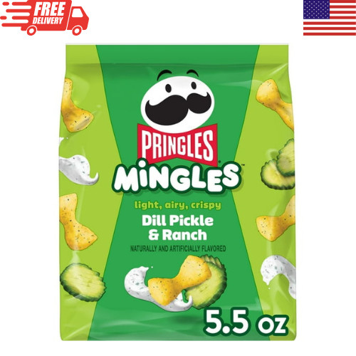 Pringles Mingles Dill Pickle Ranch Puffed Snacks 5.5 oz 1 & 2 Pack