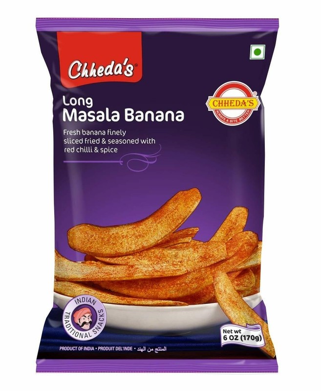 Chheda’s Masala Banana Chips Crispy Long Banana Wafer 170 grams Laal Kela Wafers