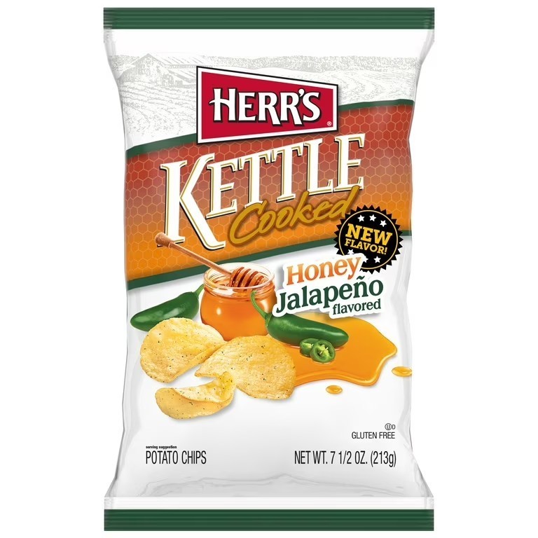 3 packs × Herr's kettle cooked chips original flavor 142g each gallery