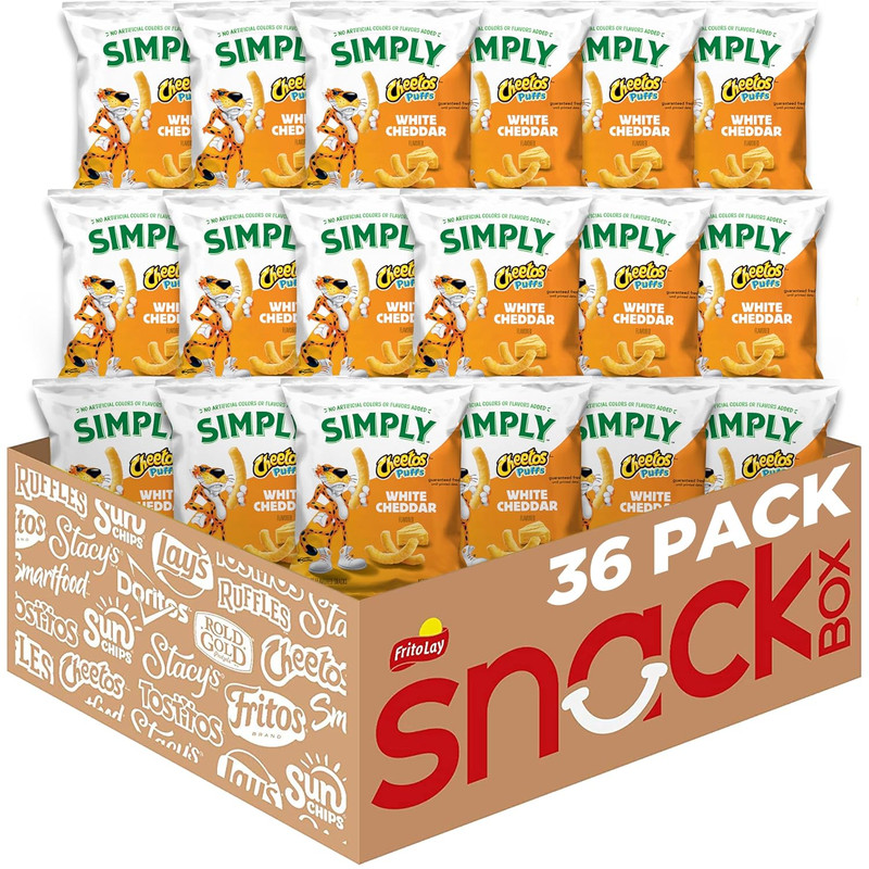 Cheetos Puffs White Cheddar, 0.875 Ounce (Pack of 36)