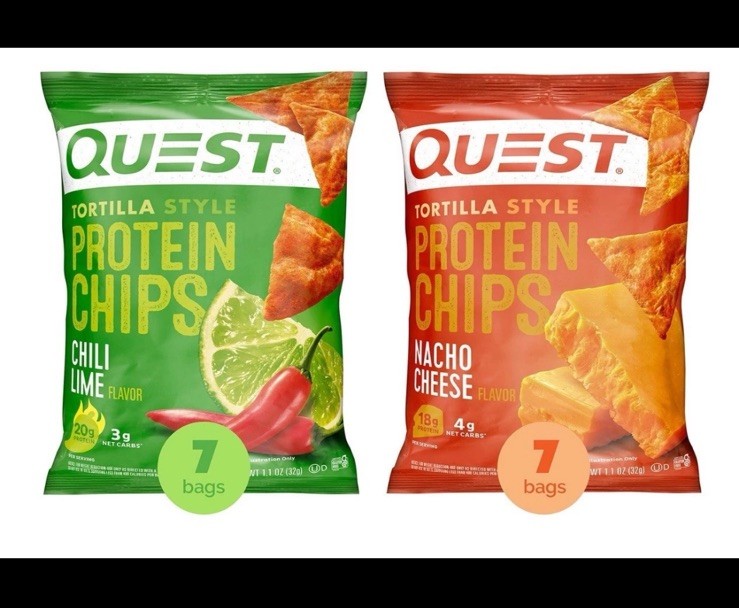 Quest Tortilla-Style 18-20g Protein Chips, Variety Pack, 14 ct. EXP 5/9/26 gallery