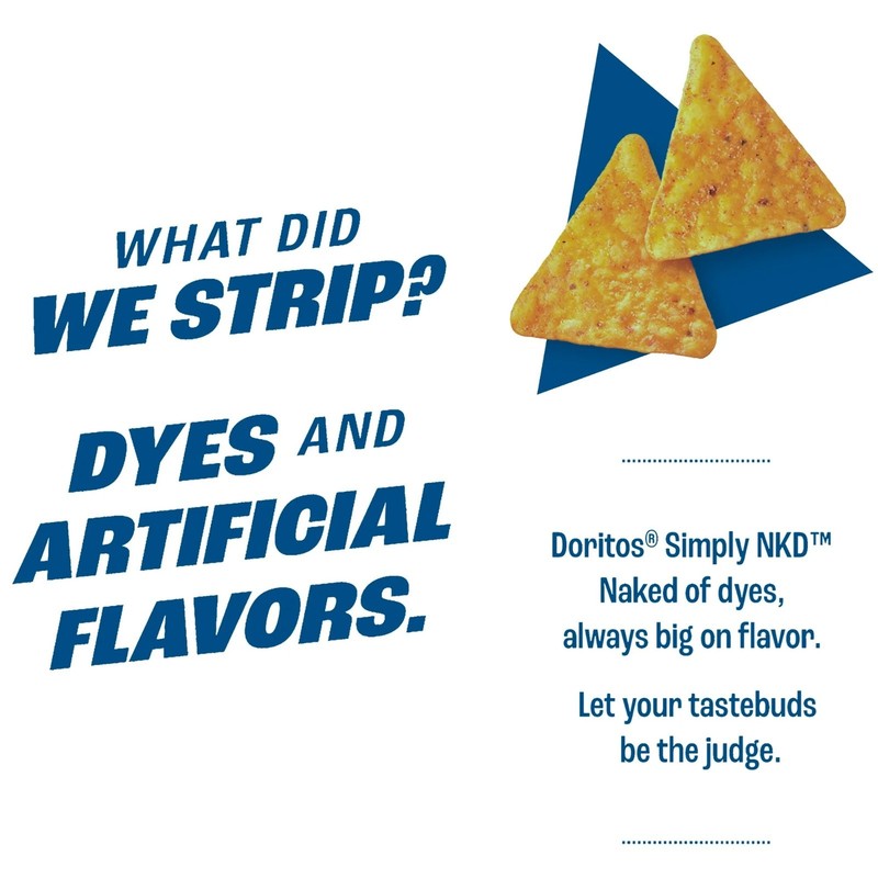 Doritos Simply NKD Naked No Dyes Artificial Cool Ranch Tortilla Chips 2Pk 9.25oz gallery