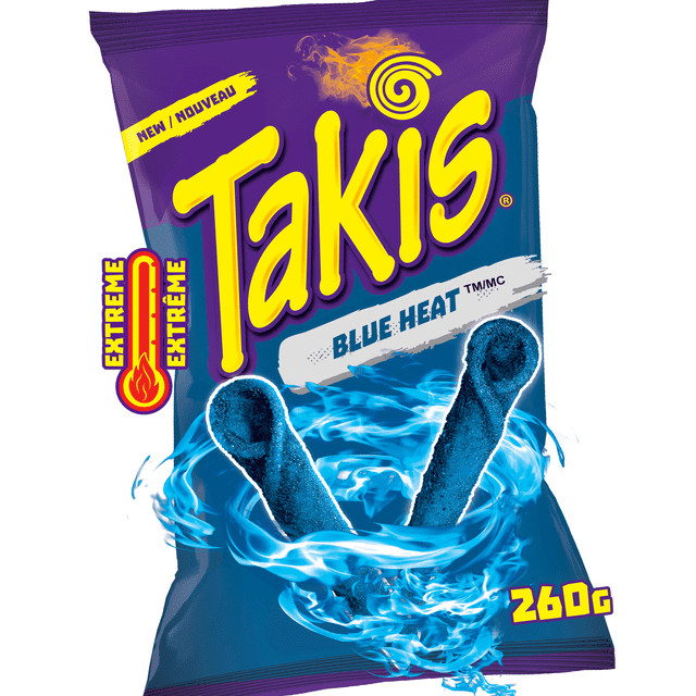 Takis Blue Heat Extreme Flavoured Rolled Tortilla Chips (260 g) - Pack of 2 gallery