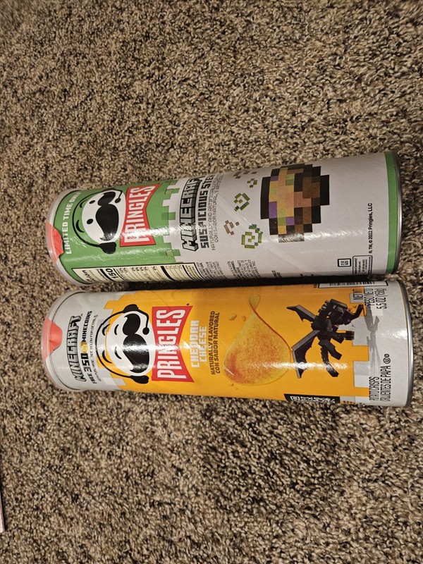 Pringles Cheddar Cheese Ender Dragon Minecraft Suspicious Stew Chips Crisps