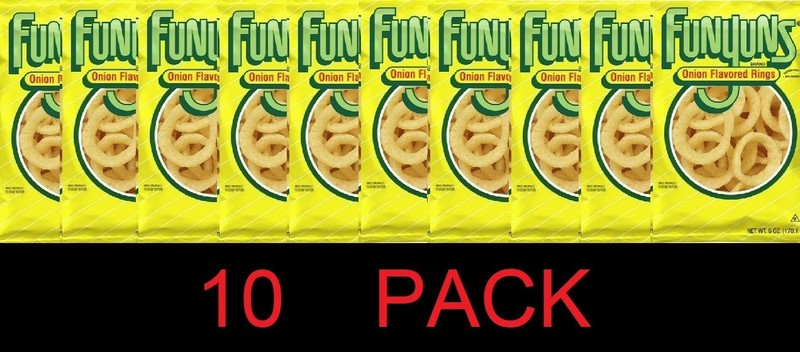 Funyuns Onion Flavored Rings Snack Chips 6 oz Bag – 10 PACK