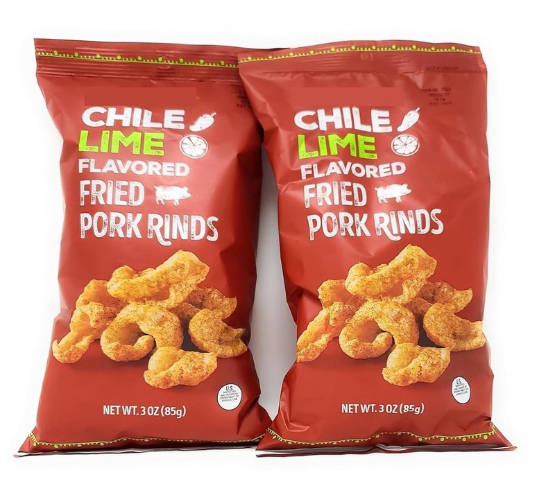 2 Pack Trader Joe’s Chile Lime Flavored Fried Pork Rinds 3 oz Each Pack