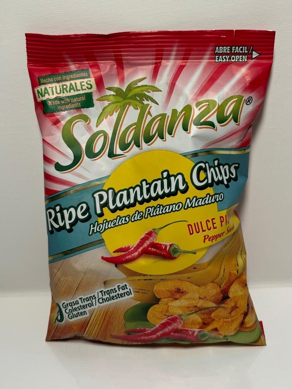 Soldanza Ripe Pepper Sweet Plantain Chips (3 pck)