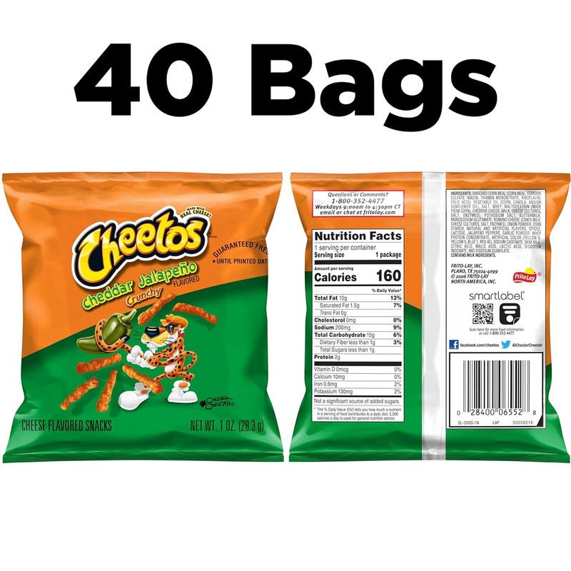 Cheetos Crunchy Cheddar Jalapeno 1oz 40 Pack gallery