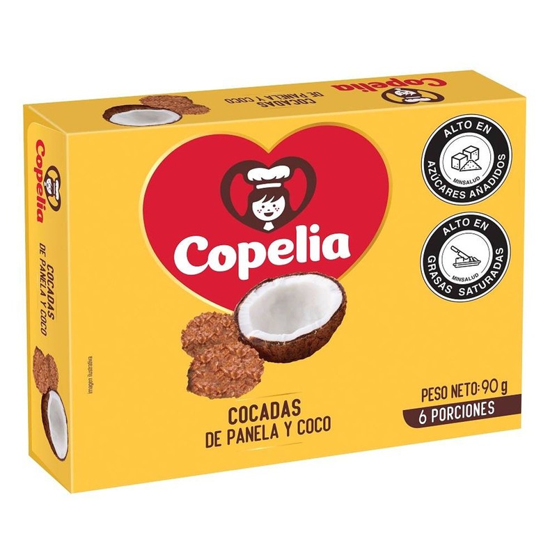 Colombia Copelia Panelitas Cane Sugar with Coconut Panela con Coco