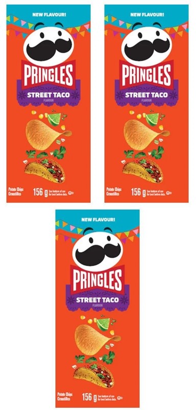 Pringles Street Taco Potato Chips 156g (3 Pack)