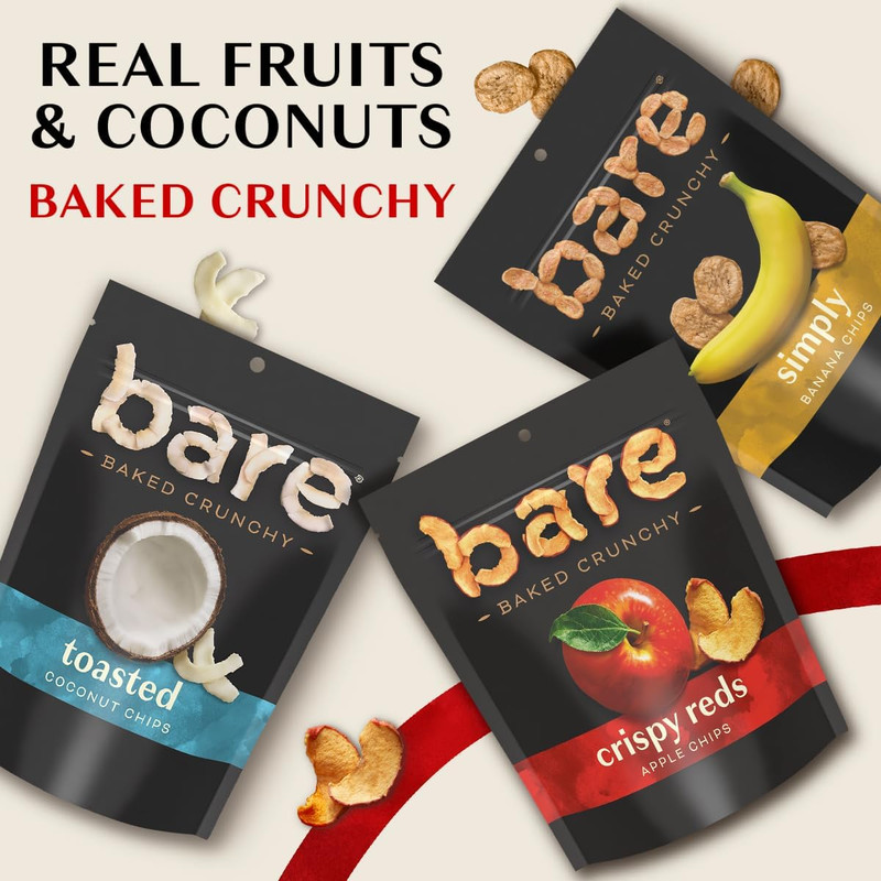 Baked Crunchy Banana Chips, Simply Banana, Gluten Free, 2.7 Oz Bag gallery