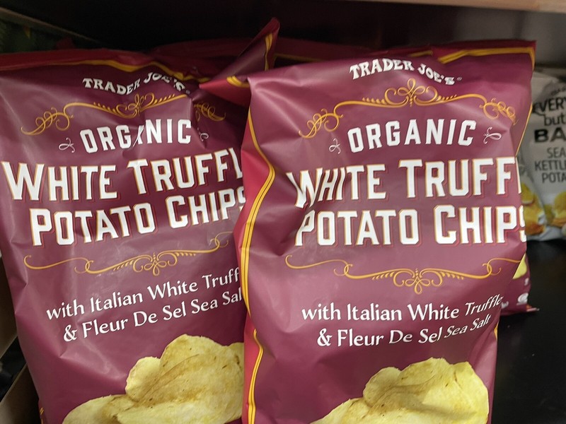 2 Packs Trader Joe's Organic White Truffle Potato Chips 6 oz Each Pack gallery