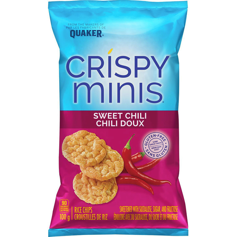 4-Pack Quaker Crispy Minis Sweet Chili flavour brown rice chips gallery