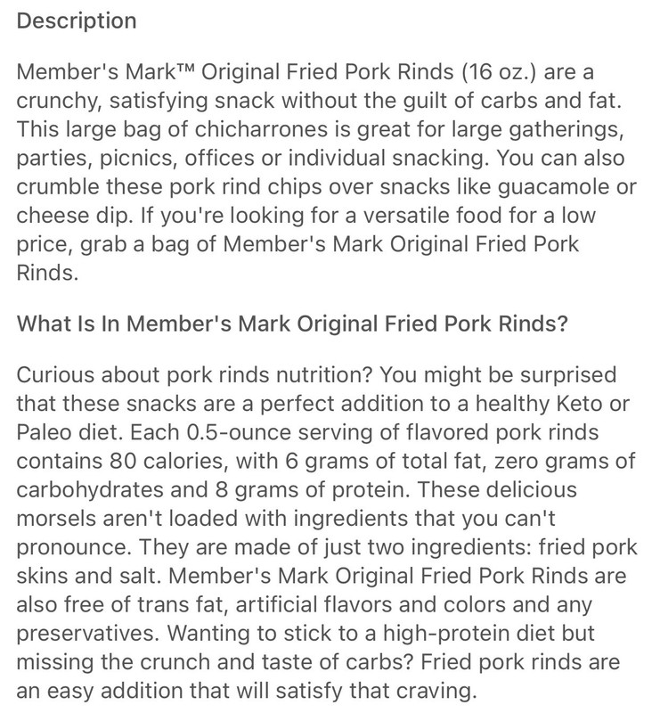 Member's Mark Original Fried Pork Rinds (16 oz.)~** 2 Packs ** gallery