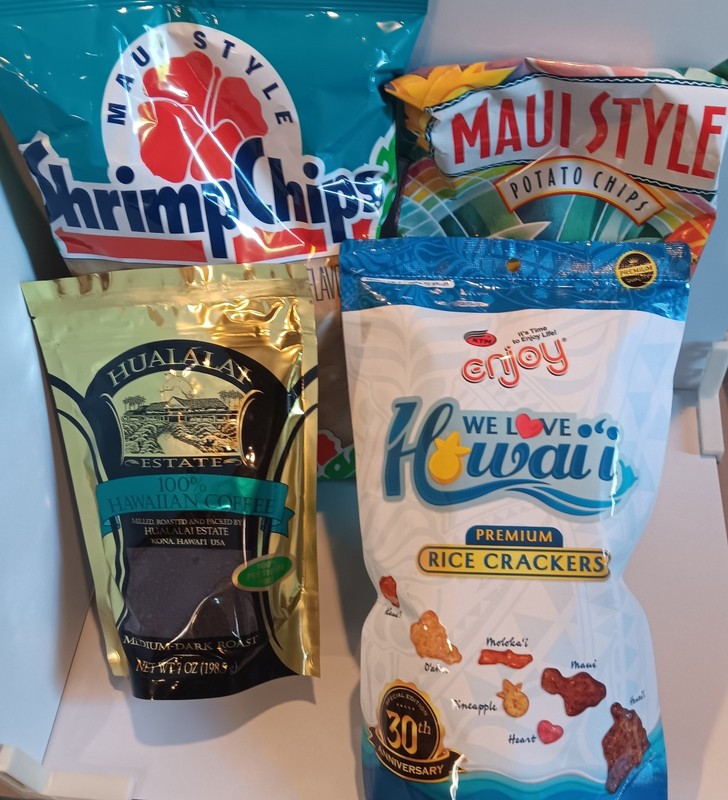 Maui Munch Pack Hawaii Snacks Gift Set Coffee Chips Souvenir Bundle
