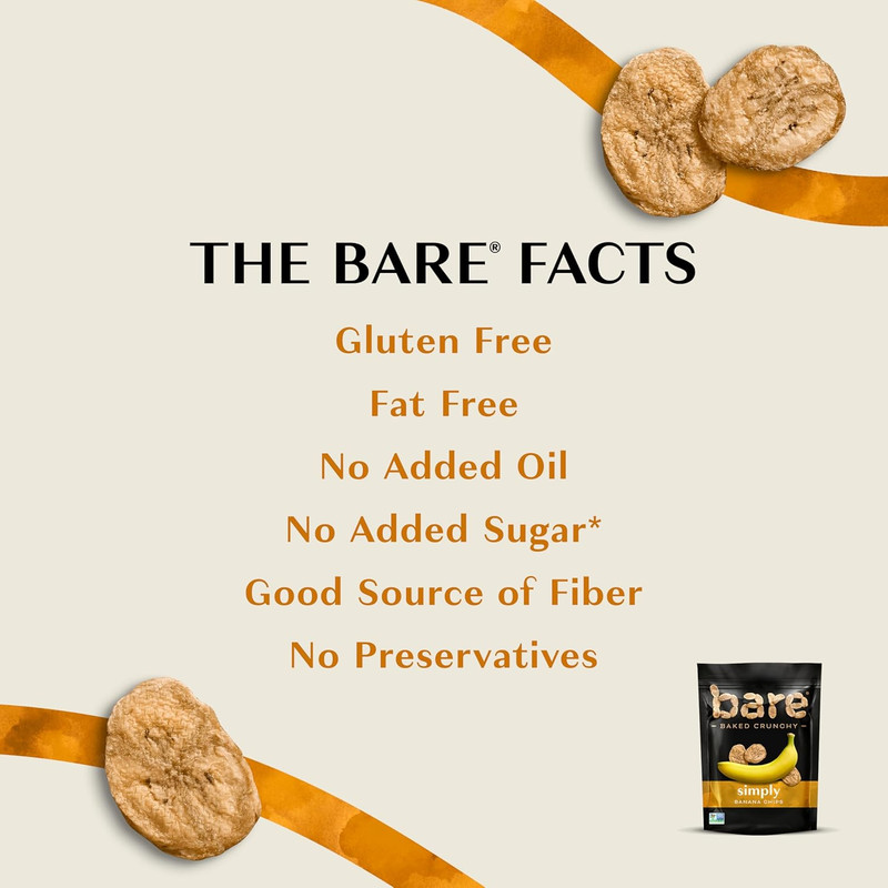 Baked Crunchy Banana Chips, Simply Banana, Gluten Free, 2.7 Oz Bag gallery
